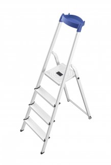 Стремянка L58E StandartLine 4 ступени алюм., с лотком  д.инструментов, Hailo, арт.8158-427