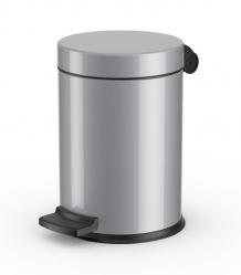 Мусорный контейнер ProfiLine Solid S, 4 л, цвет серебро